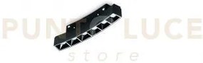 Modulo bento per binario circolare raggio 80cm nero led 3000k 720lm 9w