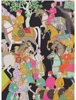 Manuel Canovas Carta da parati Dara - Noir