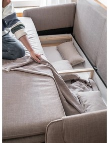 Divano letto marrone chiaro 207 cm Simon - Miuform