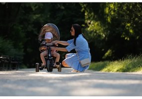 QPlay - Triciclo per bambini 3in1 RITO STAR grigio chiaro