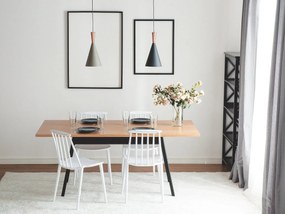 Lampadario Grigio Rame TAGUS Beliani