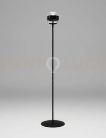 Futura lampada da terra p cristallo nero montatura nero opaco 1 luc...