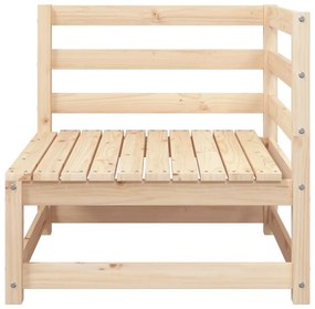 Divano angolare da giardino 70x70x67cm legno massello di pino