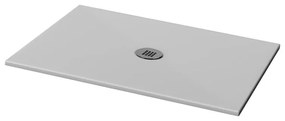 Piatto doccia in ceramica extra slim grigio L 80 x L 70 cm