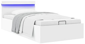 Giroletto Contenitore Idraulico Led Bianco Similpelle 100x200cm /