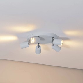 Luminex Faretto da soffitto Fun, azzurro, Ø 30 cm, orientabile, GU10