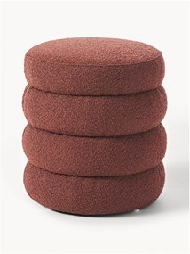 Pouf imbottito in bouclé Alto