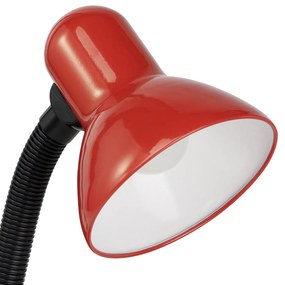 Lampada Da Tavolo Classico Basic Policarbonato Rosso 1 Luce E27