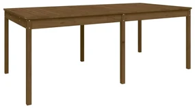 Tavolo da giardino miele 203,5x100x76cm legno massello di pino