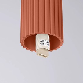 Plafoniera arancione con paralume in vetro ø 12 cm Orbital – Sollux