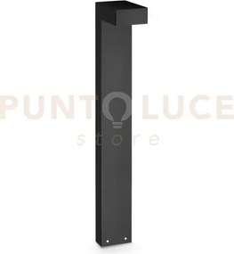 Sirio paletto led 3000k 13w 1100 lm ip65 h80cm nero