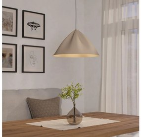 Eglo 900836 - Lampadario a sospensione con filo PODERE 1xE27/40W/230V color crema