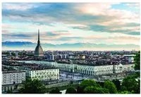 Stampa su tela Torino veduta, multicolore 80 x 135 cm