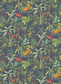 Osborne & Little Carta da parati Salento - Midnight/ Apple