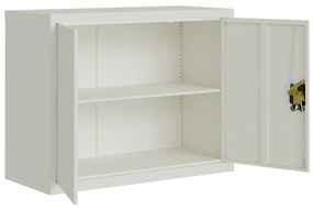 Armadio classificatore grigio chiaro 90x40x70 cm in acciaio