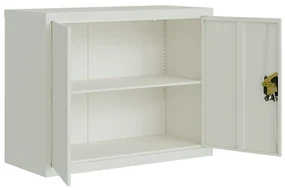 Armadio classificatore grigio chiaro 90x40x70 cm in acciaio