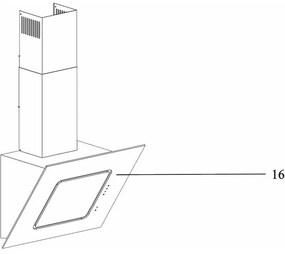 Beko - Superficie in vetro di origine - Cappa aspirante 4366017