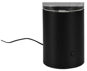 Lampada da tavolo LED nero opaco con telecomando (altezza 34 cm) Tornado - Trio