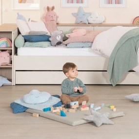 Palestrina per bambini beige 78x100 cm Greyish gesteppt – Roba