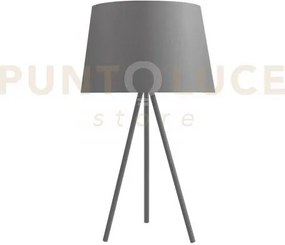 Lume marilyn con paralume in tessuto grigio 1 luce attacco e27 30x5...