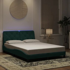 Giroletto Con Luci Led Verde Scuro 120x200 Cm İn Velluto /