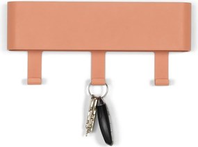 Attaccapanni da parete color salmone in metallo con scaffale 27 cm Dax Play – Spinder Design