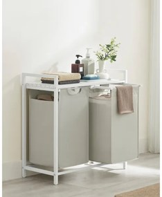 Cesto per la biancheria REX bianco