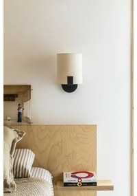 FARO 20053 - Applique a LED NILA 1xE27/15W/230V + LED/3W color crema/nero