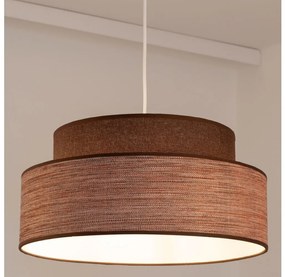 Lampadario a sospensione con filo GRACE 1xE27/60W/230V diametro 40 cm marrone/beige