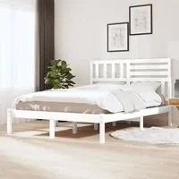 Giroletto Bianco 150x200 cm King Size in Legno Massello di Pinocod mxl 97571