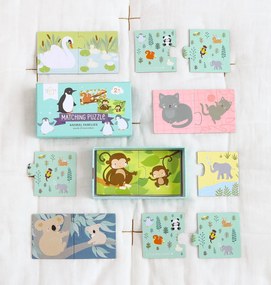 A Little Lovely Company - puzzle di abbinamento - famiglie di animali