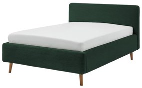 Letto singolo imbottito verde scuro rete non inclusa 120x200 cm Mattis – Meise Möbel