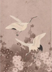 Fotomurale ESTA Gru rosa, grigio 200X279 cm
