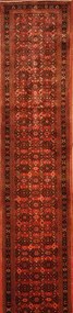 Hosseinabad Tappeto persiano 80x1100 Rosso (Iran) Annodato A Mano