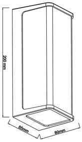 Top Light - Applique a LED da esterno BLOCK LED/10W/230V IP65 4000K