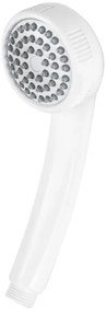 Doccetta monogetto in ABS bianco con ugelli anticalcare