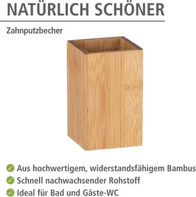 Set di accessori da bagno in bambù colore naturale Padua - Wenko