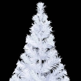 Albero di Natale Preilluminato Palline Bianco 210 cm 910 Rami