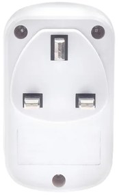 Solight PA03UK - Adattatore da viaggio per prese UK 230V con 2 porte USB-A e 1 porta USB-C