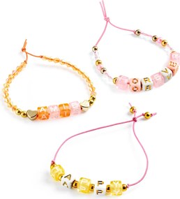 Set creativo con perle - Alfabeto con effetti dorati