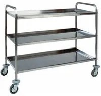 Carrello di servizio 3 piani albergo inox 80 kg cm 111x57x96 RS0371