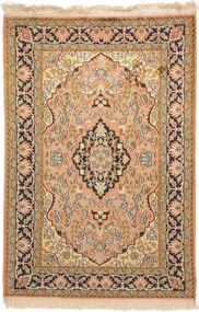 Cashmere Silk Tappeto orientale 110x80 (Indian) Annodato A Mano