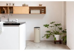 Bidone per rifiuti in acciaio beige touch 30 l Touch Bin - Brabantia