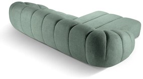 Divano angolare in verde chiaro (con penisola a sinistra) Diana – Micadoni