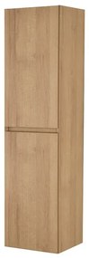 Colonna bagno sospesa 120 cm noce gold con ripiani regolabili Dafne