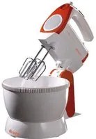 Ariete 1565 mixy professional - sbattitore elettrico con ciotola rotante - 5 velocit - 2 set di fruste in acciaio inox - 2,4 l - 300 watt - arancione - ARI15651