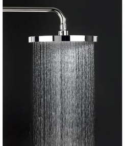 WENKO 24910100 - Soffione doccia SOFTWATER 26x26 cm cromo lucido/nero