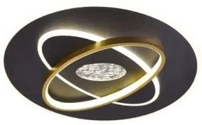 Plafoniera LED dimmerabile LED/80W/230V nero + telecomando