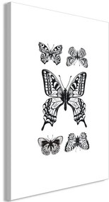 Quadro Five Butterflies (1 Part) Vertical