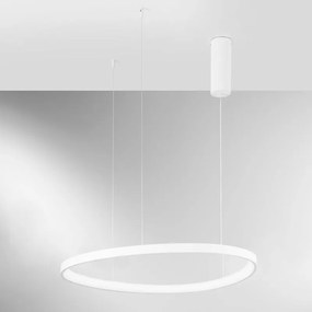 Lampadario LED moderno Klapton bianco Ø85cm, LUCE AMBIENTE DESIGN